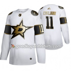 Dallas Stars Andrew Cogliano 11 Adidas 2019-2020 Golden Edition Wit Authentic Shirt - Mannen